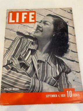 LIFE Magazine September 4, 1939 - Rosalind Russell Cover